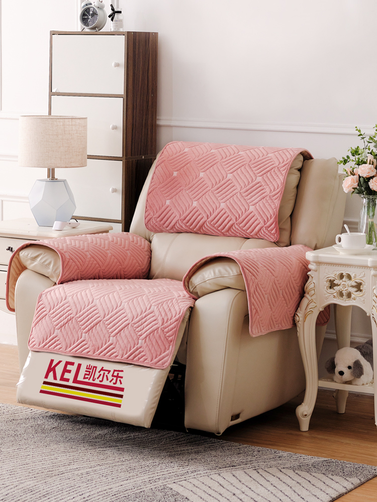簡約現代風格冬季加厚毛絨沙發墊套適合組合沙發使用的墊布式沙發墊