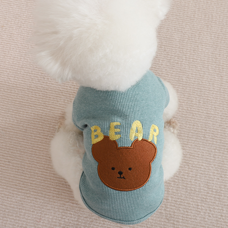 狗狗小熊圖案泰迪貴賓耐瑞寵物雨衣其他風格通用適用任選尺碼顏色
