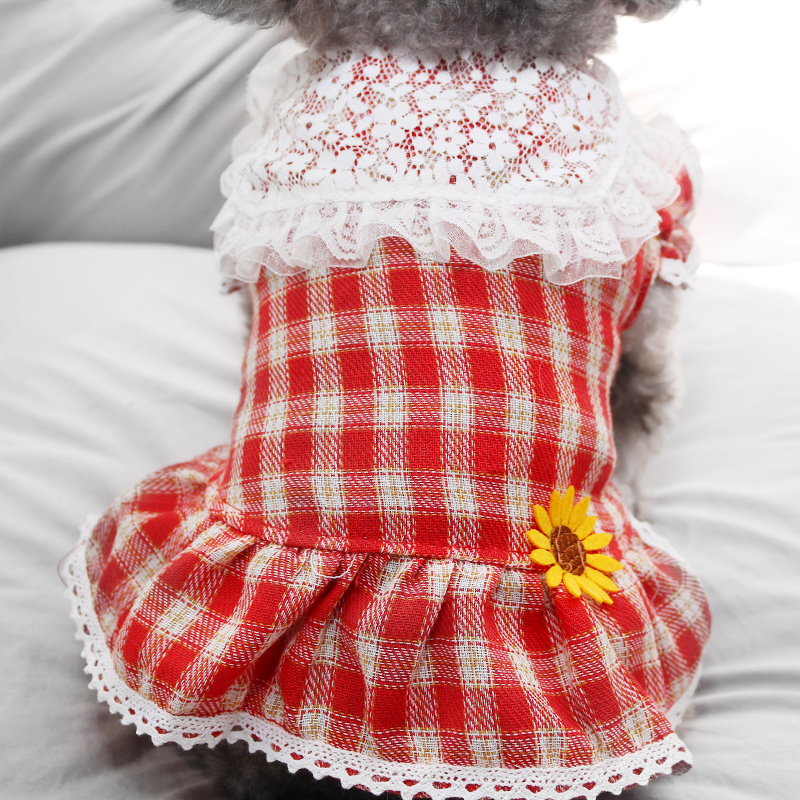 休閒風格寵物半身裙雨衣 泰迪小型犬貓咪約克夏