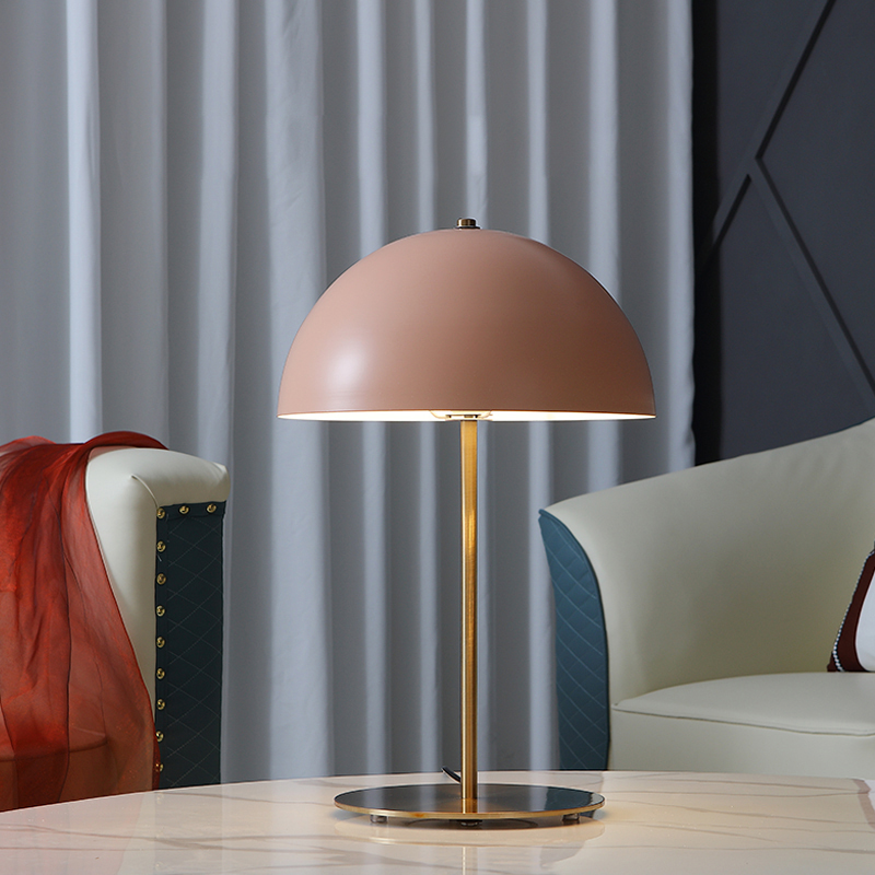 北歐蘑菇台燈現代簡約臥室牀頭客厛書房燈創意藝術馬卡龍樣板房