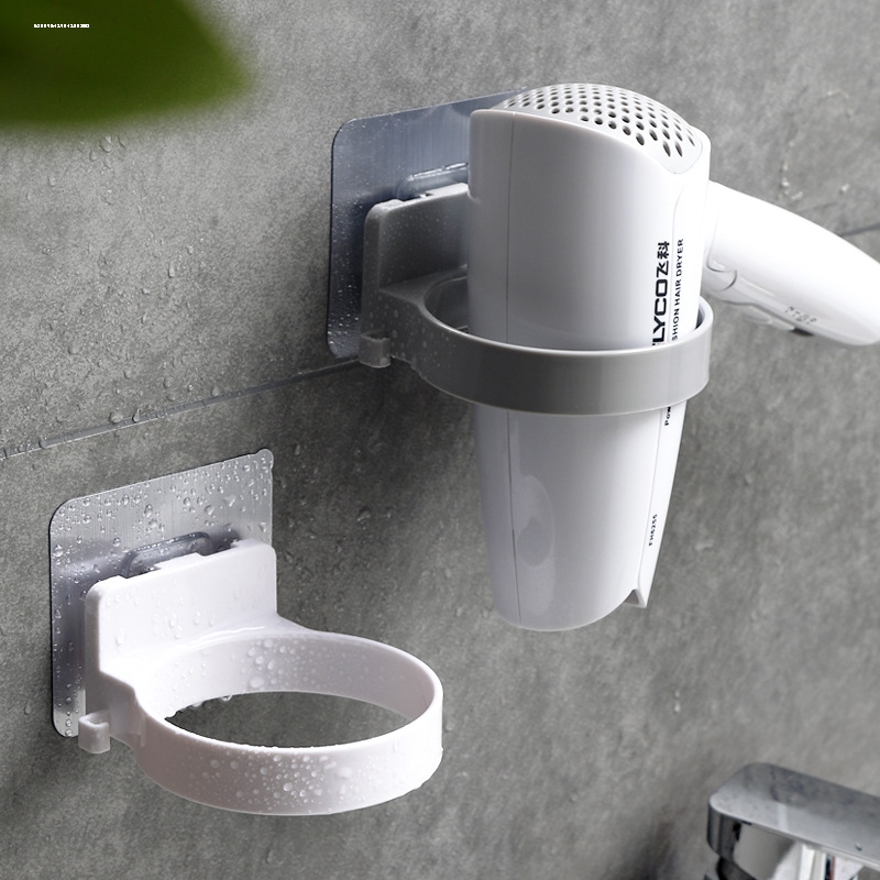 日式小清新吹風機置物架免打孔浴室衛生間廁所電吹風掛架