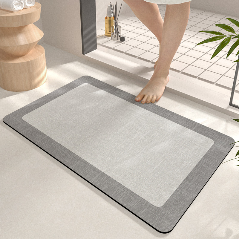 吸水速乾硅藻柔軟浴室地毯 門口玄關家用衛生間地墊