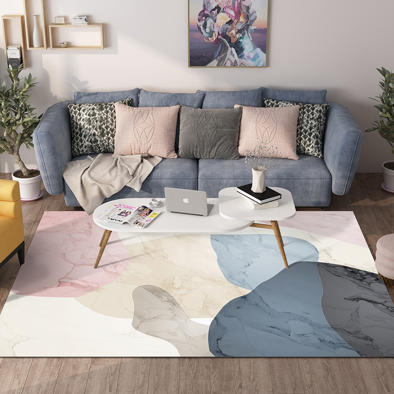 新上市 北歐風少女客廳臥室床邊毯 全鋪地墊 免洗茶几毯