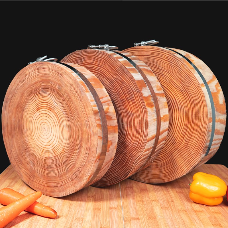 圓形松木砧板實木家用防黴加厚砧板大號切菜板案板