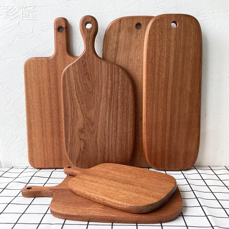 烏檀木切菜砧板實木材質廚房案板家用切水果板整木麵包板 (3.5折)