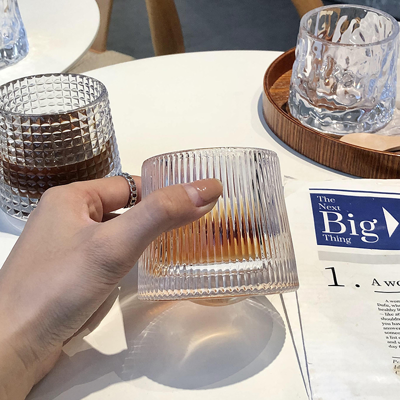 北歐風趣味旋轉玻璃杯 不倒翁創意解壓咖啡杯 (7.5折)