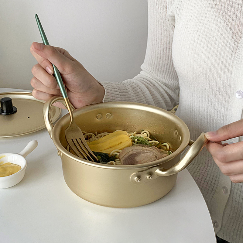 韓式風格鋁合金小煮鍋適用燃氣灶的家用湯鍋