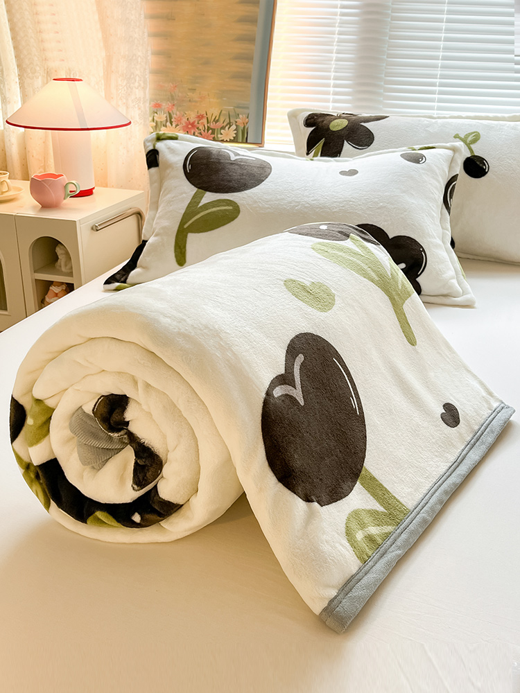 簡約現代 百搭舒適 夏季牛奶珊瑚絨毛毯 午睡辦公室沙發蓋毯 空調被毯 薄款小毯子 床上用品