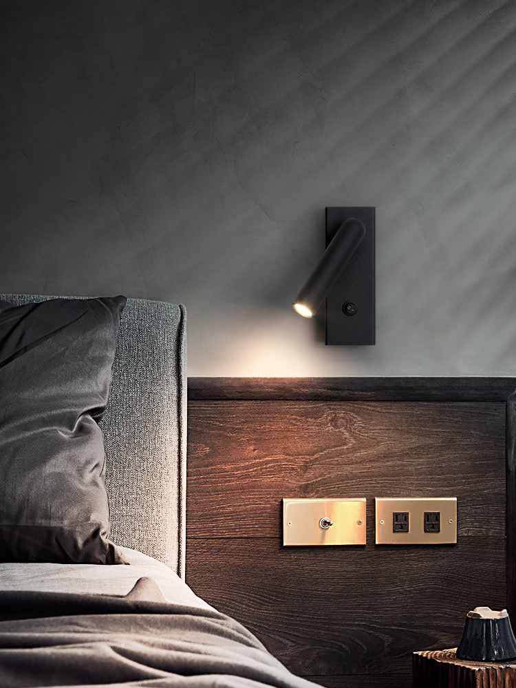 創意可旋轉按鈕壁燈 簡約現代風格 適合臥室客廳書房牆壁過道