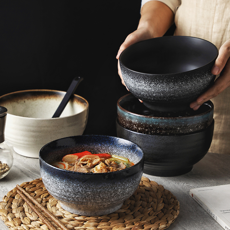 日式拉麵碗復古創意碗個性陶瓷湯麵碗家用大碗
