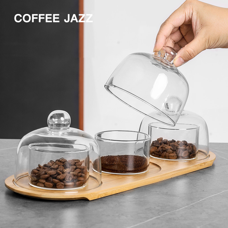 透明玻璃罩甜品展示咖啡器具coffeejazz聞香罩咖啡杯測鎖香杯