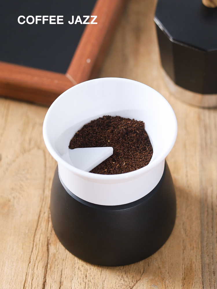 摩卡壺專用單閥咖啡防飛填粉器 半自動簡潔便利