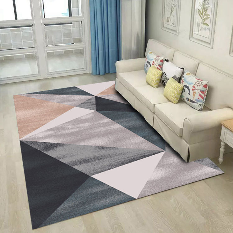 簡約幾何圖案地毯時尚現代風格客廳臥室茶几皆適用