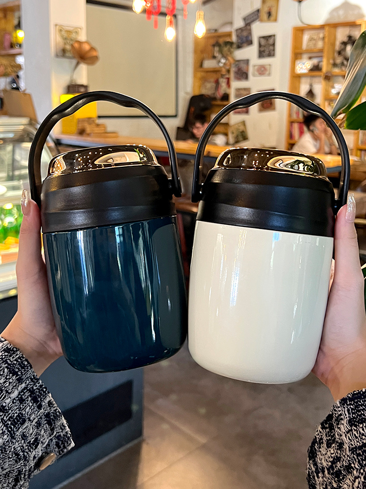 日式風格大肚杯燜燒罐壺 戶外旅遊便攜保溫杯