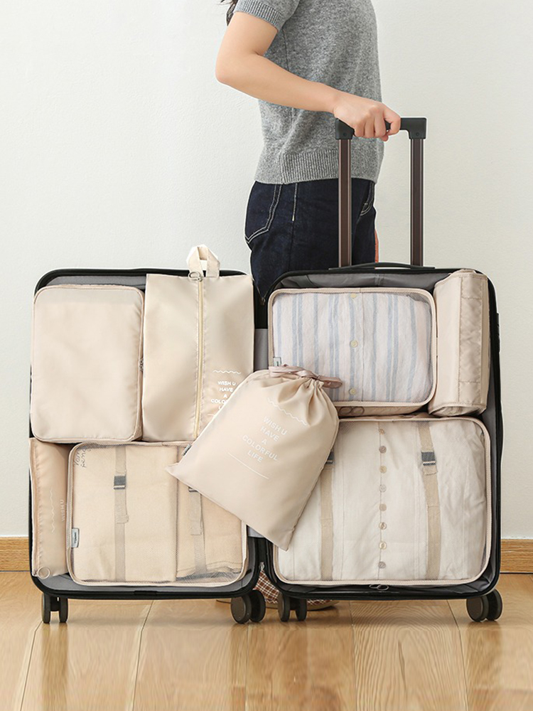 旅行收納套裝六件七件八件裝多功能衣物收納包適合旅行出差