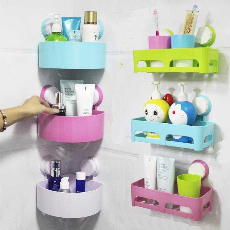 免打孔浴室置物架 掛牆式牙刷架 塑料材質 多色多款任君選