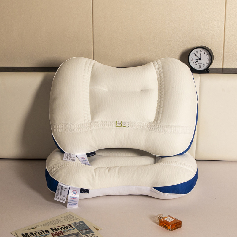 學生宿舍決決子乳膠枕成人單人護頸枕按摩枕頭