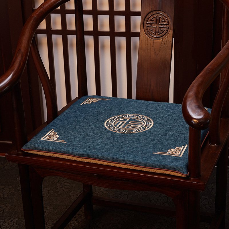 中式紅木實木沙發墊圈椅繡花坐墊 提升家居品味