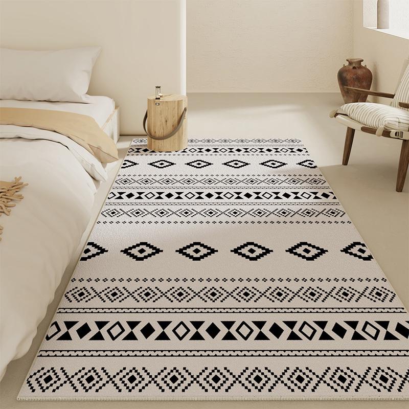 摩洛哥歐式長方形混紡地毯臥室客廳輕奢高級茶几地墊