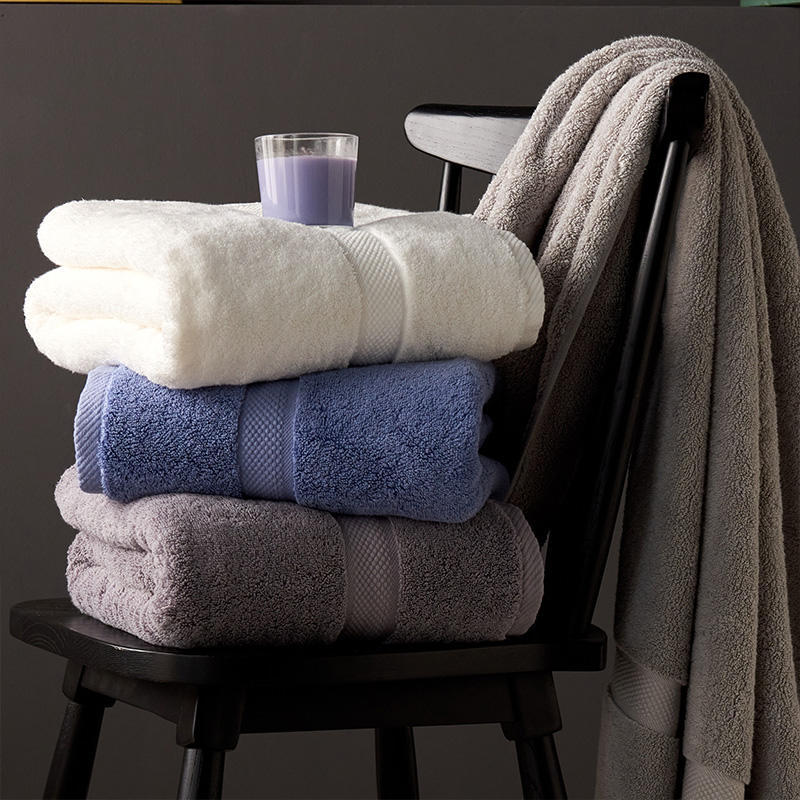 輕奢風加厚加大毛巾全棉材質吸水速乾不掉毛適合冬季使用