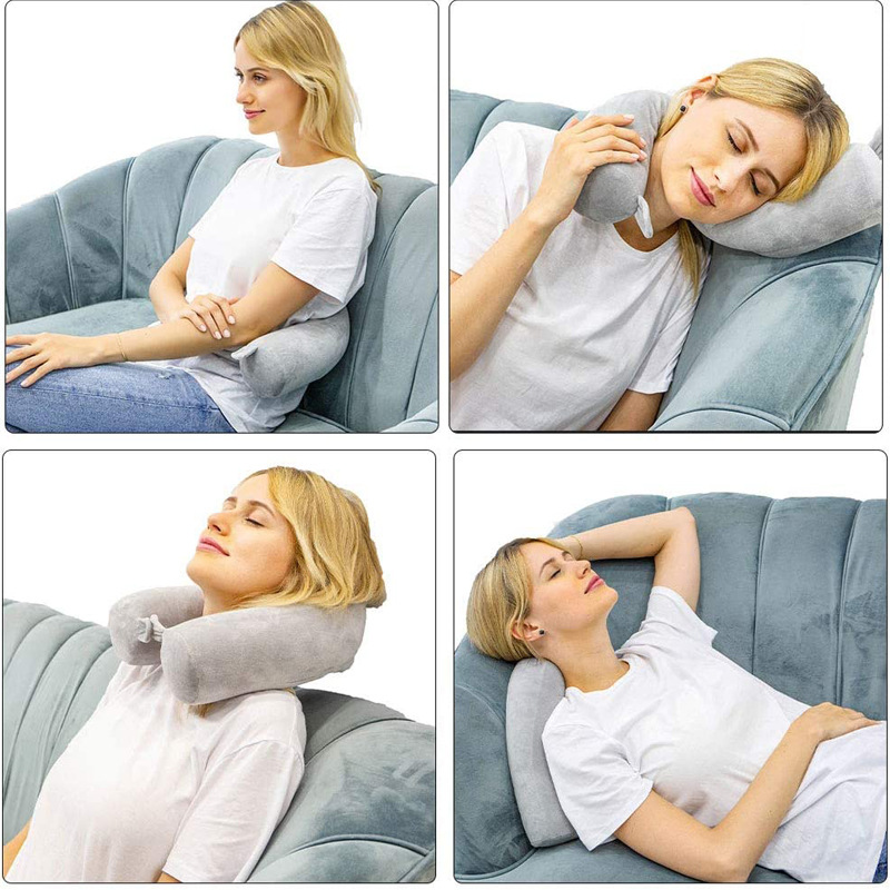 舒適多用 u 型枕記憶棉材質柔軟貼合頸椎呵護睡眠