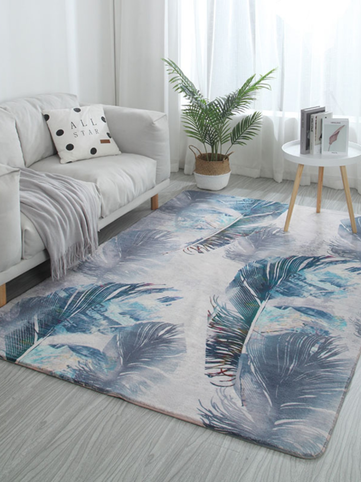 優質絨毛地毯現代簡約風格家用客廳臥室床邊可坐可臥輕奢時尚