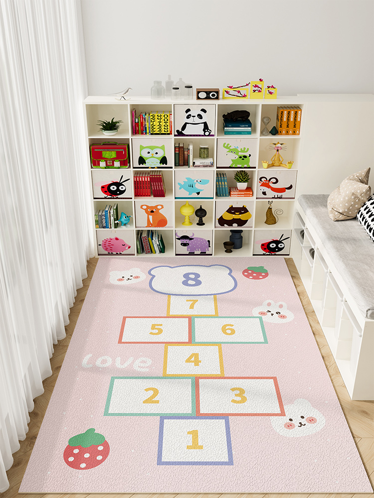 風格可愛的卡通地墊打造兒童房的童趣空間