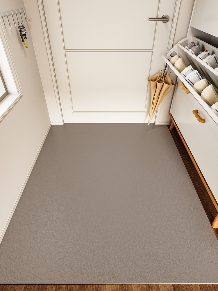簡約現代風純色地墊 入戶門墊 耐髒免洗 pvc材質 家用防滑地毯 可裁剪