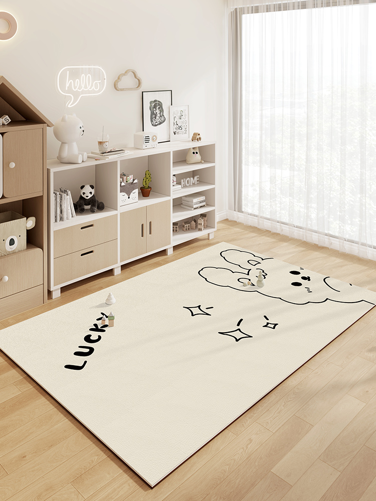 兒童卡通地毯 客廳可擦洗防水墊臥室遊戲爬爬墊