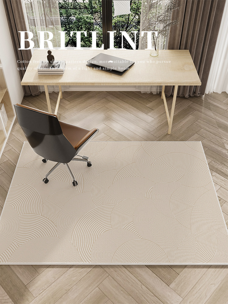 優雅法式地毯簡約電腦椅地墊客廳臥室書房家用電競椅腳墊