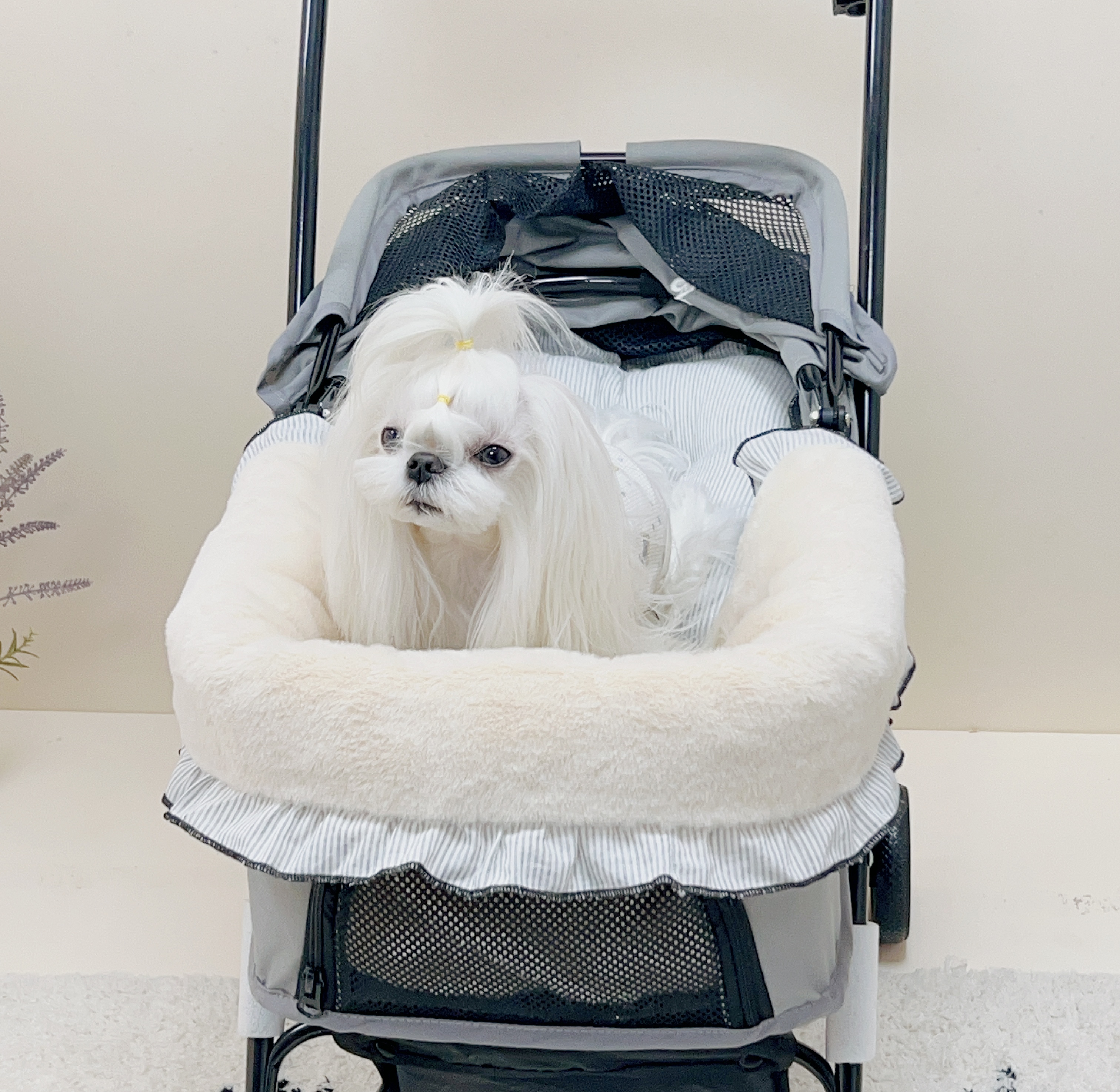 寵物推車舒適內襯配件三件組 純棉護墊防髒巾枕頭通用