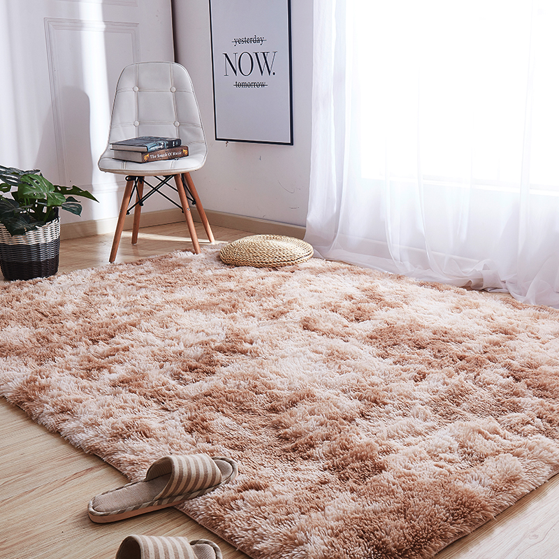日韓風漸變北歐風地毯舒適柔軟適合客廳臥室等家用空間