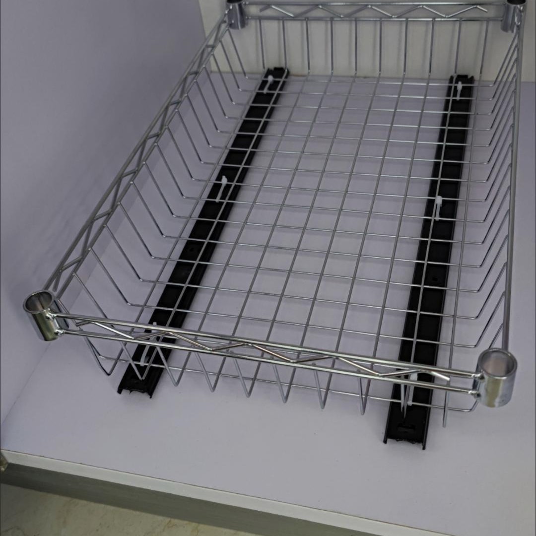 廚房拉籃改造抽屜式自制推拉籃滑軌diy家用櫃內置物架碗碟調味籃