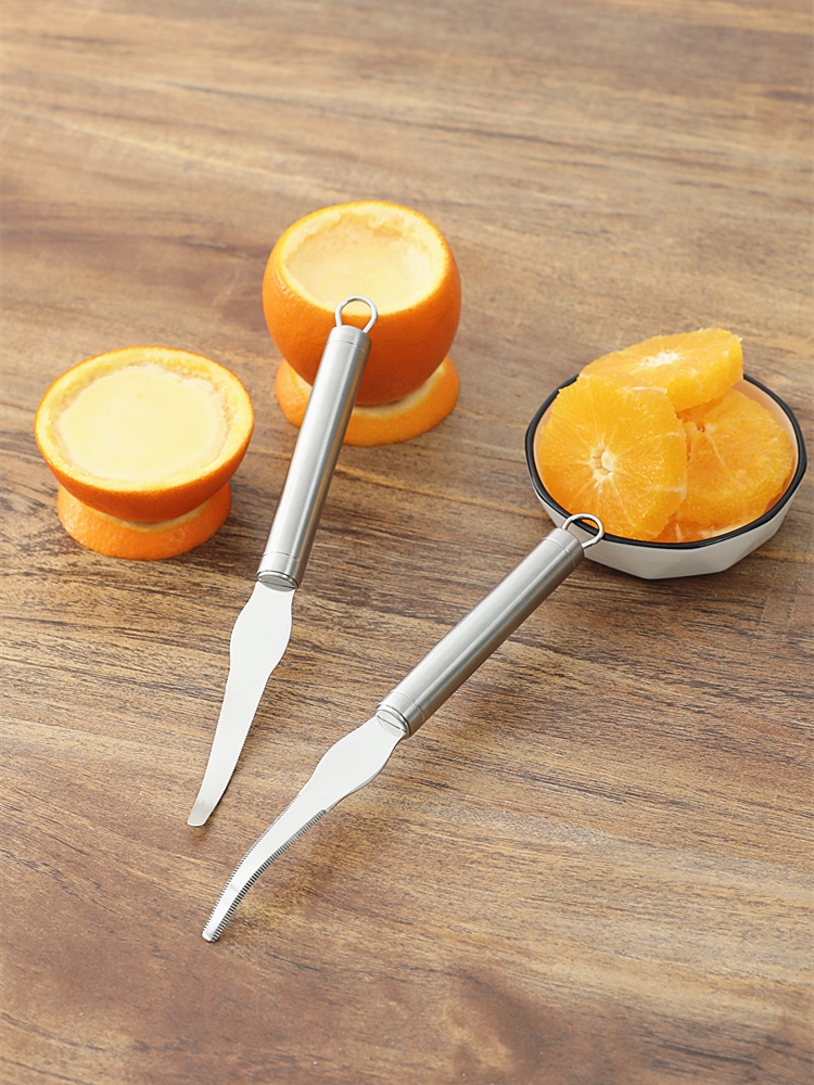 橙子削皮刀304不鏽鋼 輕鬆剝橙皮 做香橙布丁 取肉 抽芯 去核 開橙器 (8.3折)