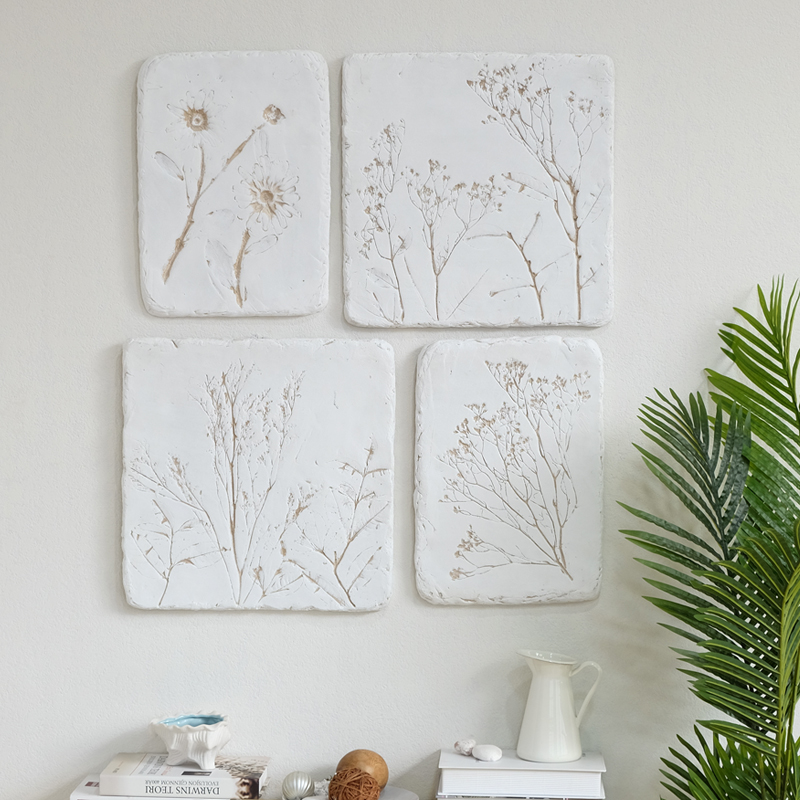 Pressed Flower Plaque Coasters by Magnolia