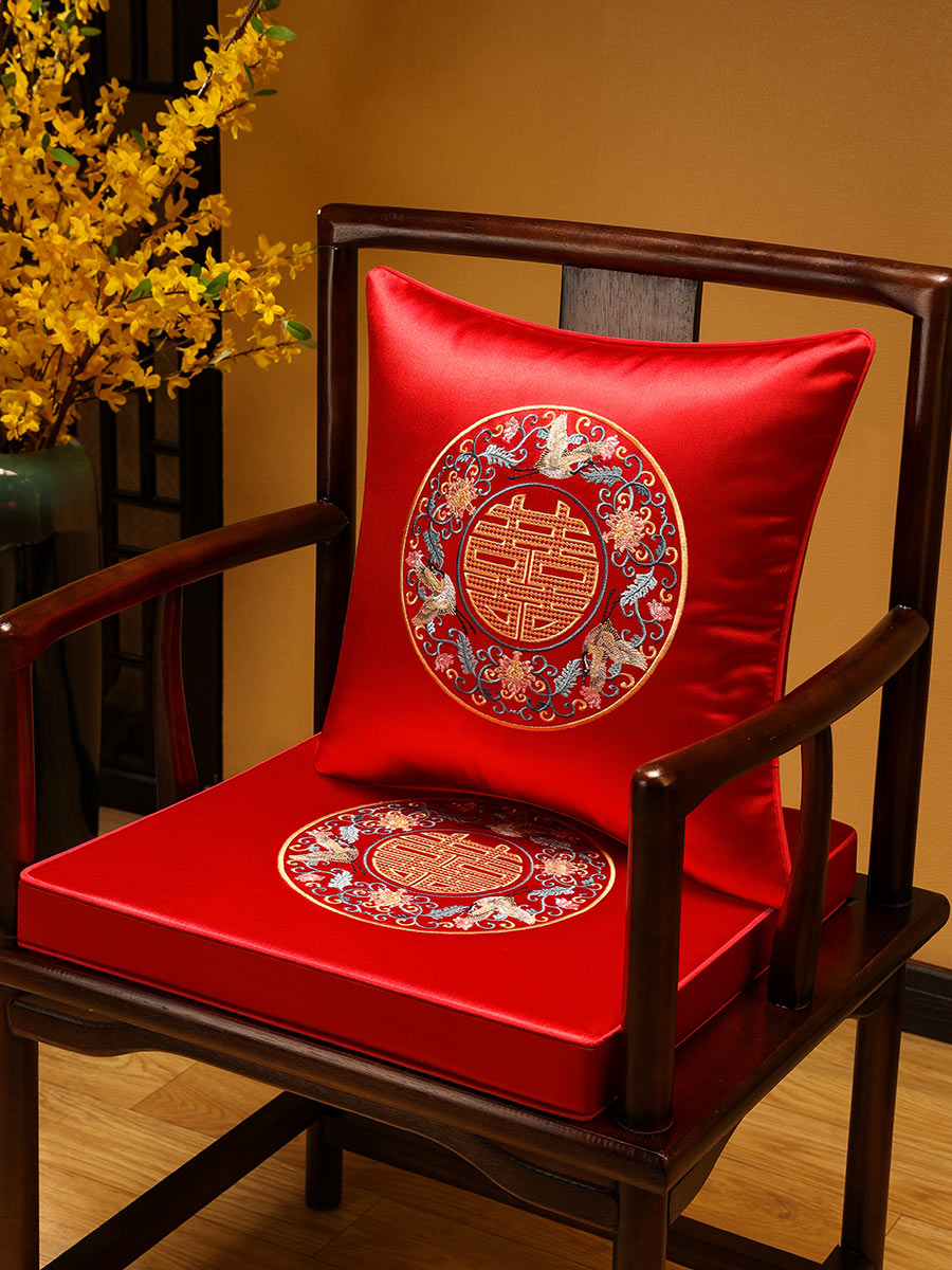 美觀實用新中式喜慶風椰棕椅墊 訂婚婚禮茶椅座墊 (6.8折)