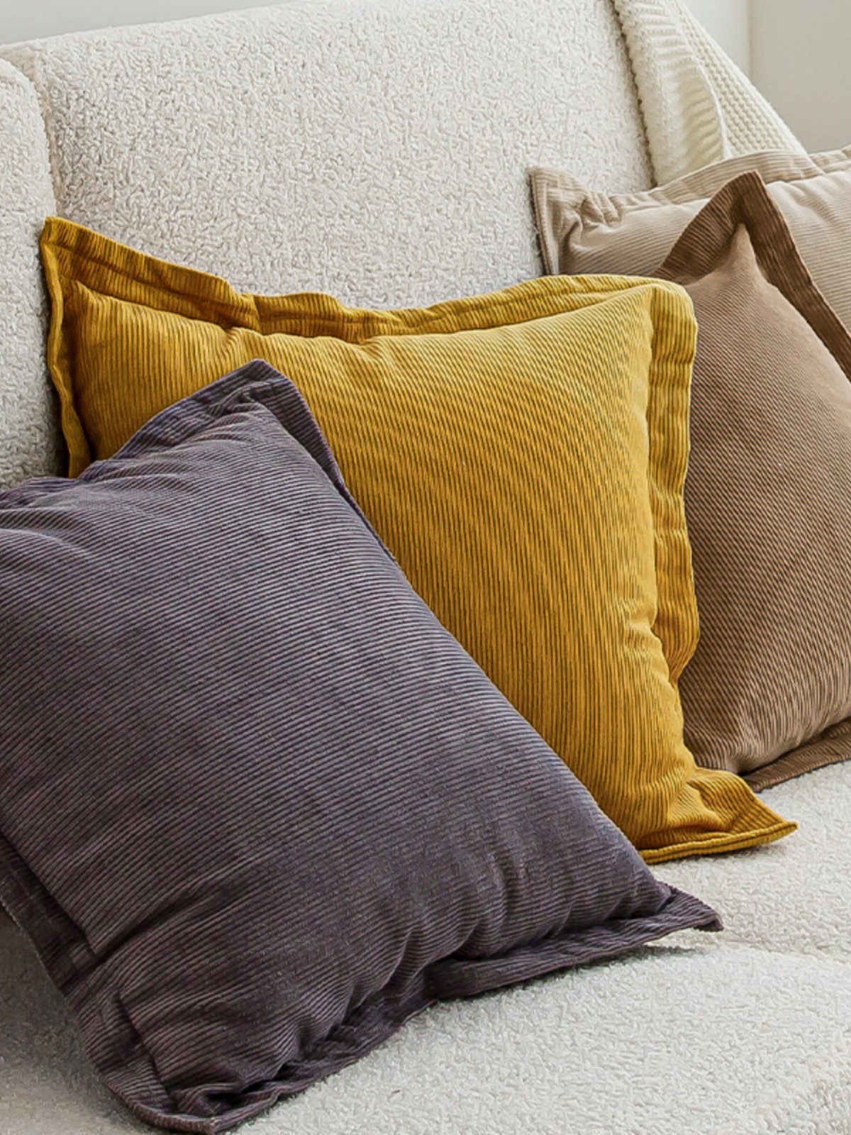 歐式全棉燈芯絨圓形抱枕 客廳沙發裝飾午睡靠枕樣板間靠枕