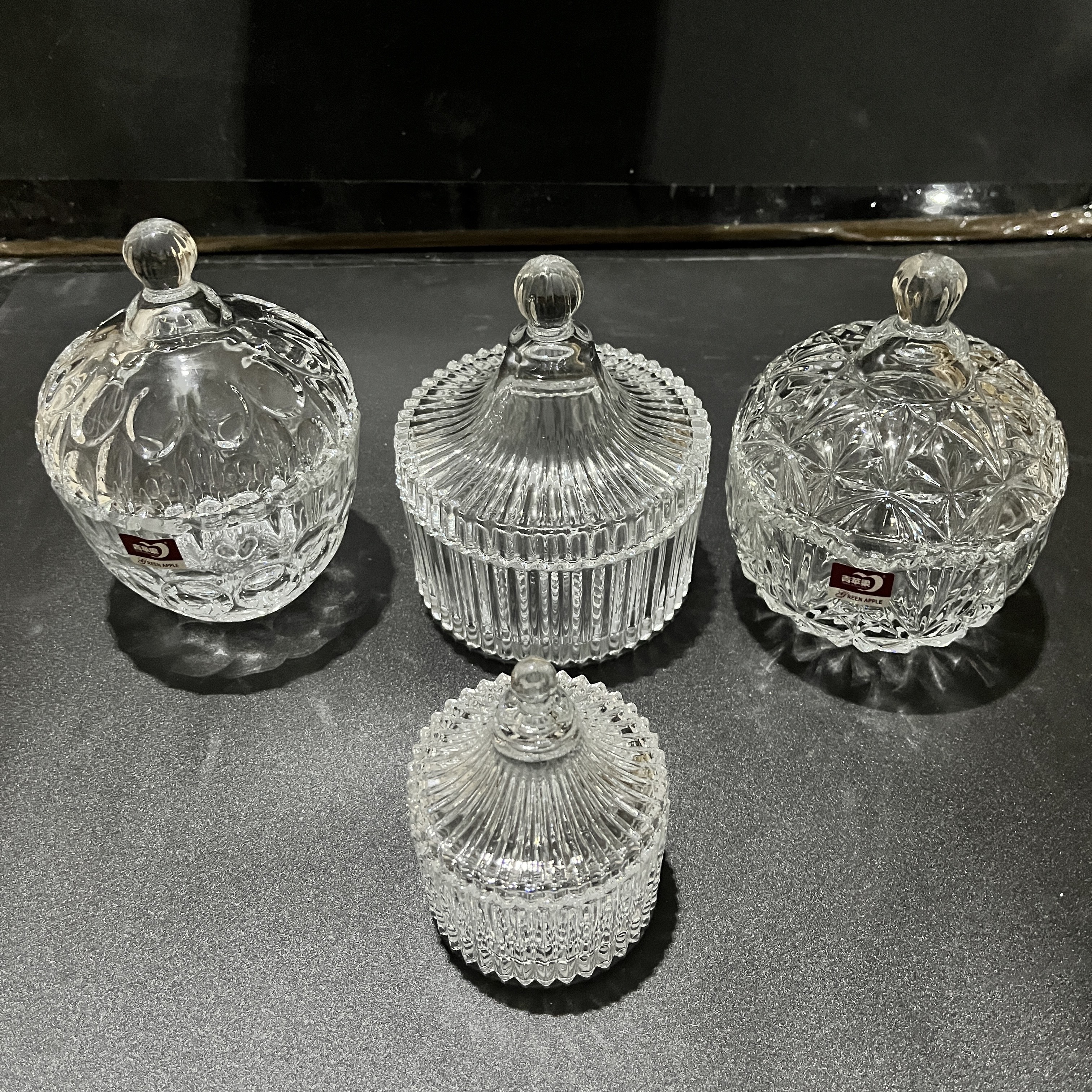 歐式風格玻璃蒙古包手工蠟燭材料香薰蠟燭杯玻璃糖果罐
