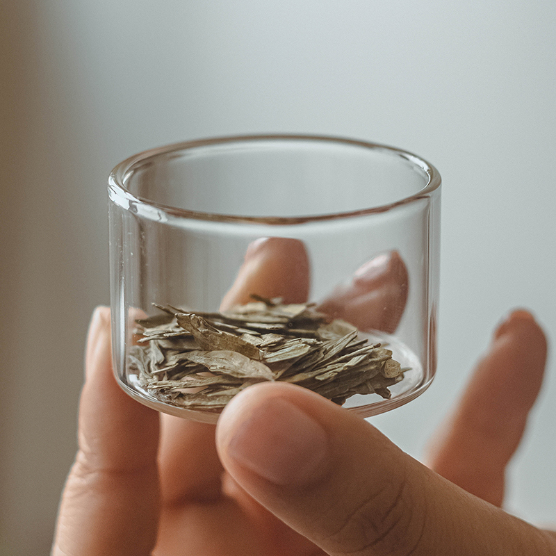 日式簡約玻璃密封茶葉罐 竹木蓋收納罐家用旅行小罐
