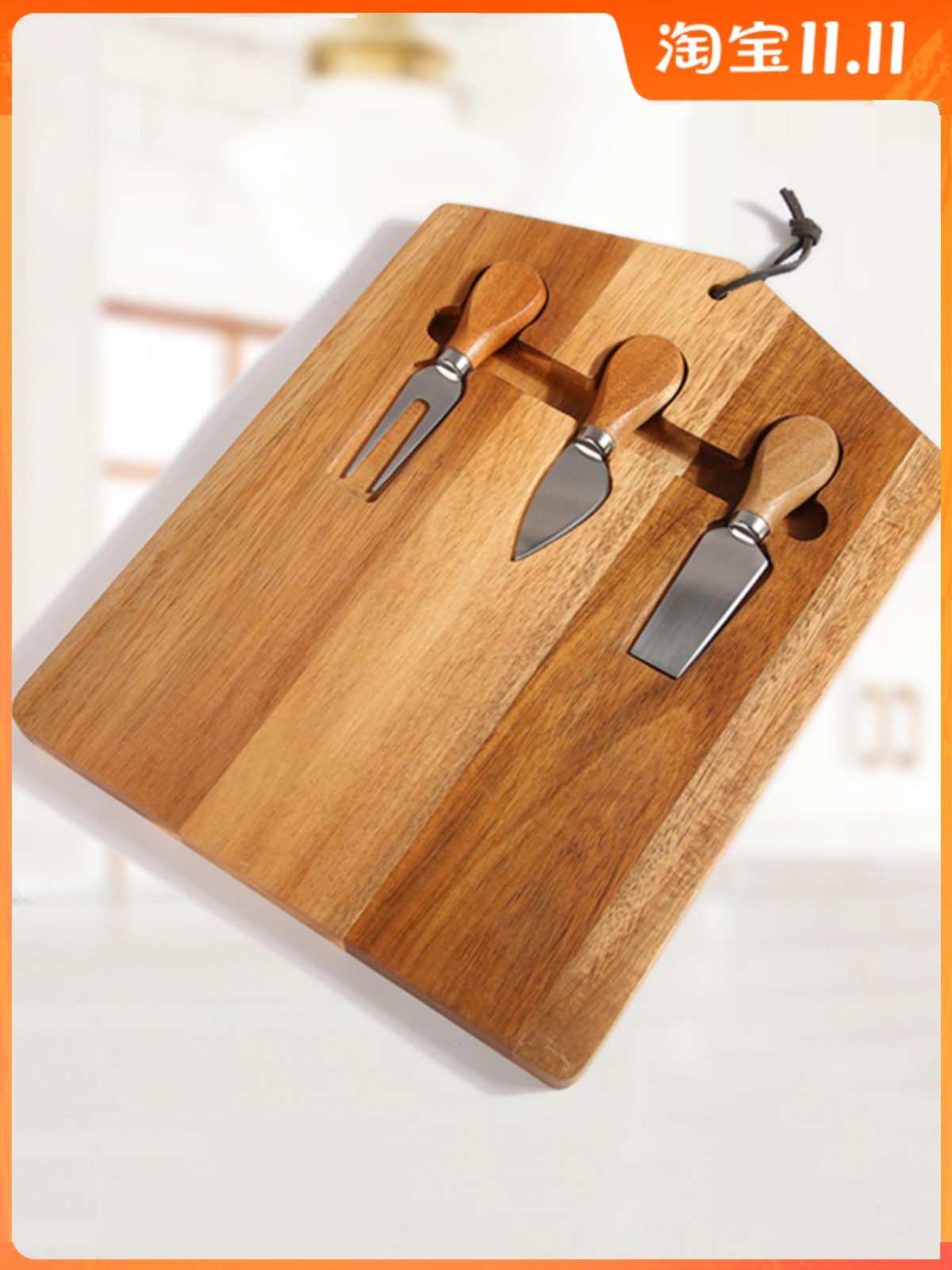 中式相思木實木牛排烘焙麵包板熟食託板案板砧板水果切菜板 (8.3折)