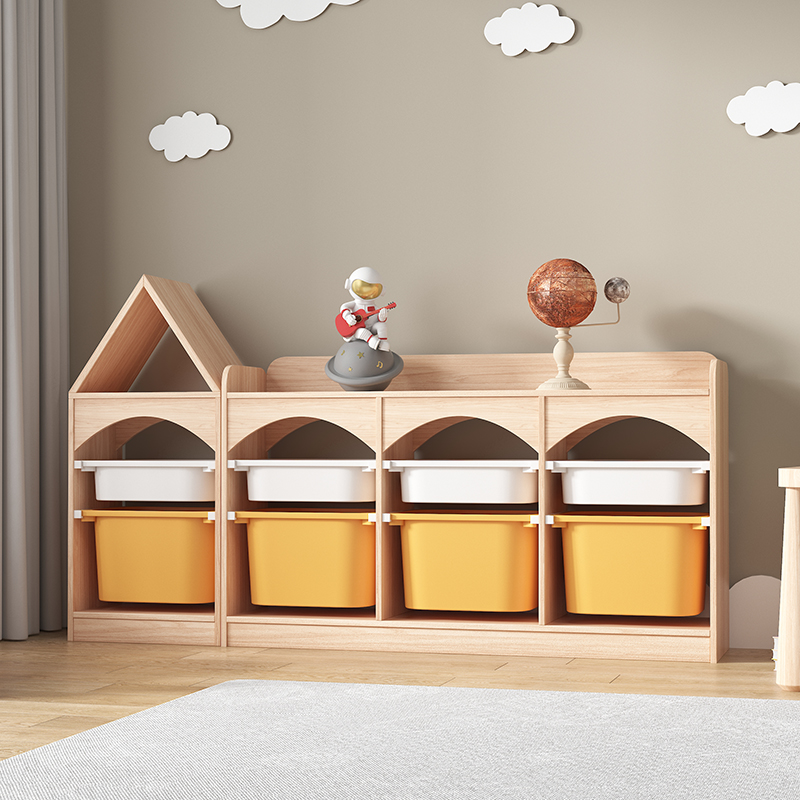 兒童玩具收納櫃木質家宜舒法特儲物架寶寶分類多層幼兒園整理實木