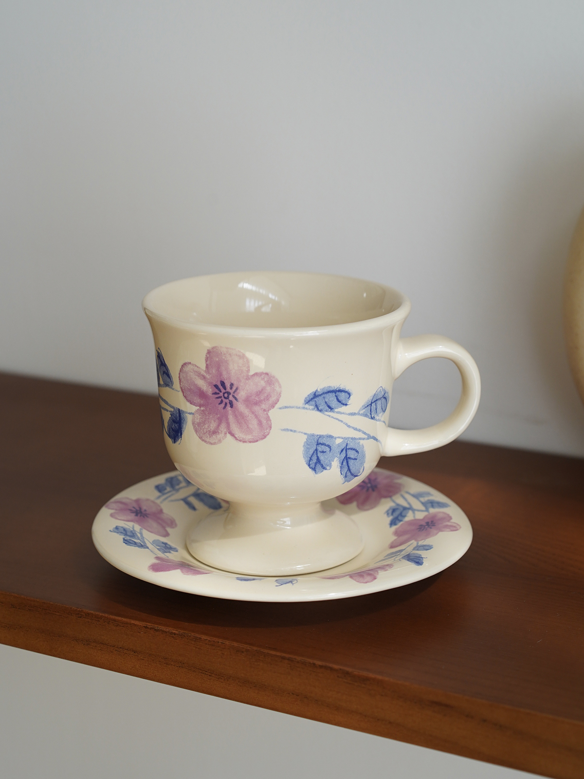 浪漫法式中古風咖啡杯碟手工復古草莓胖胖杯居家下午茶好夥伴 (8.3折)