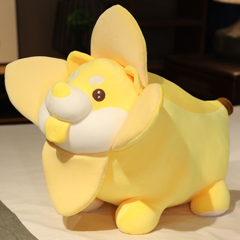 創意香蕉狗造型抱枕 變身搞怪寶寶 玩偶安撫靠枕