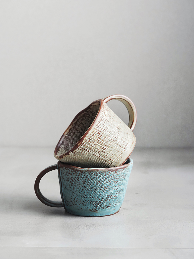 日式風韻手工陶土咖啡杯復古設計展現獨特美學