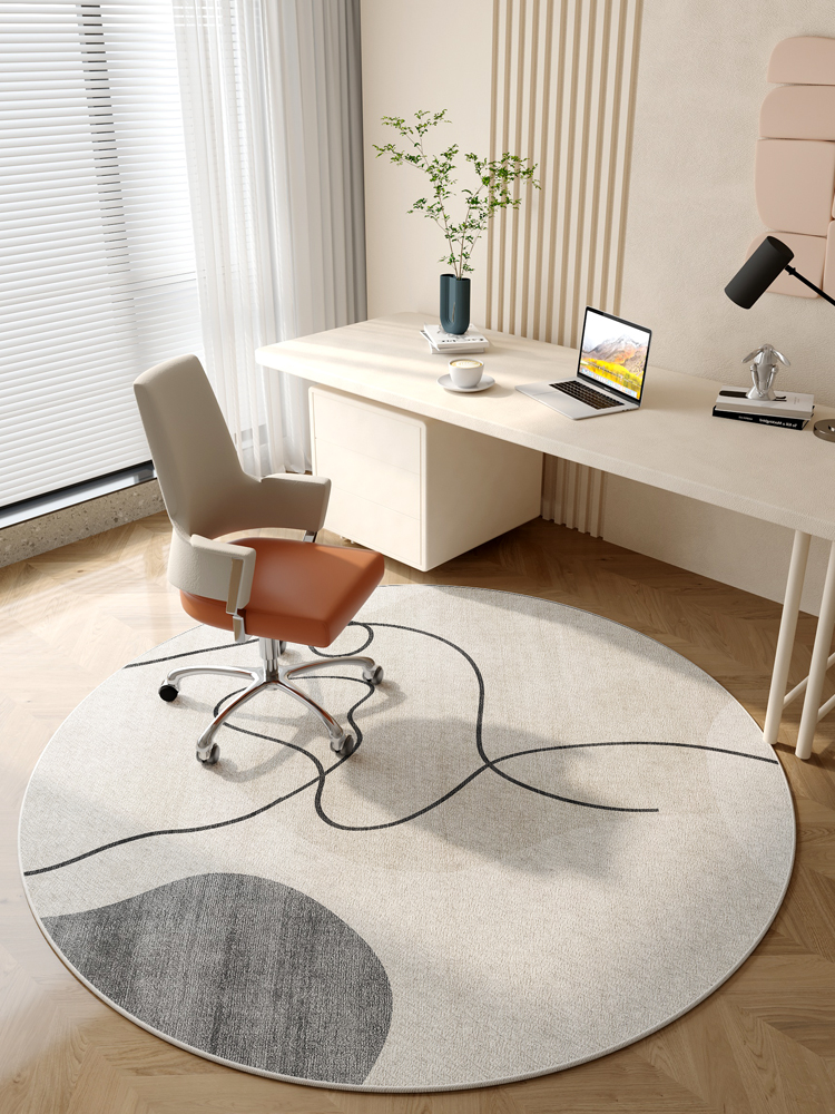 現代簡約圓形地毯多種尺寸多種花色任選客廳臥室書房通用