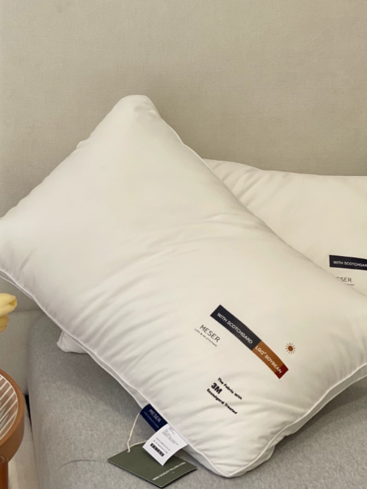 大豆纖維防蟎枕頭 柔軟高低枕護頸椎 單人酒店宿舍枕頭芯