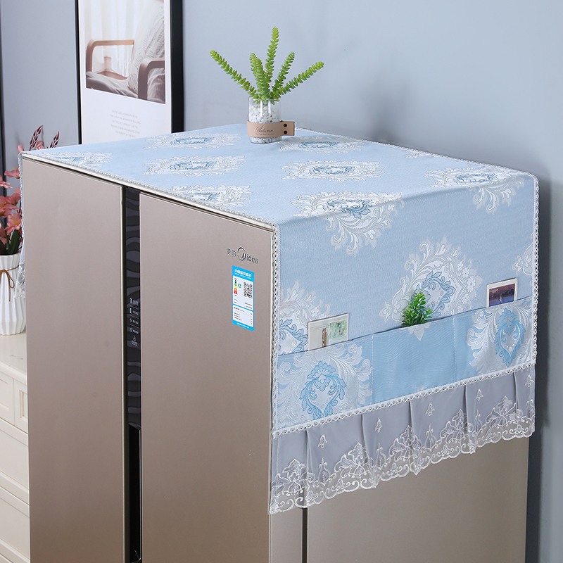 雙開門單開門冰箱防塵蓋佈全自動洗衣機蓋巾微波爐機蓋佈冰箱罩蓋