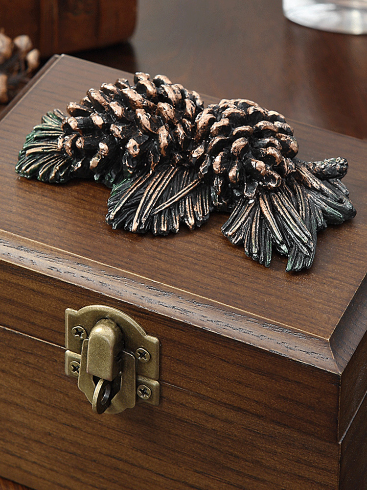 美式鄉村歐式古典木製珠寶手飾盒收藏收納盒