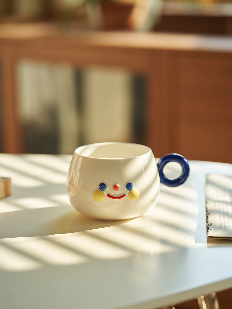 日式網紅牛奶咖啡杯陶瓷水杯拿鐵杯可愛卡通杯子小容量女摩卡杯