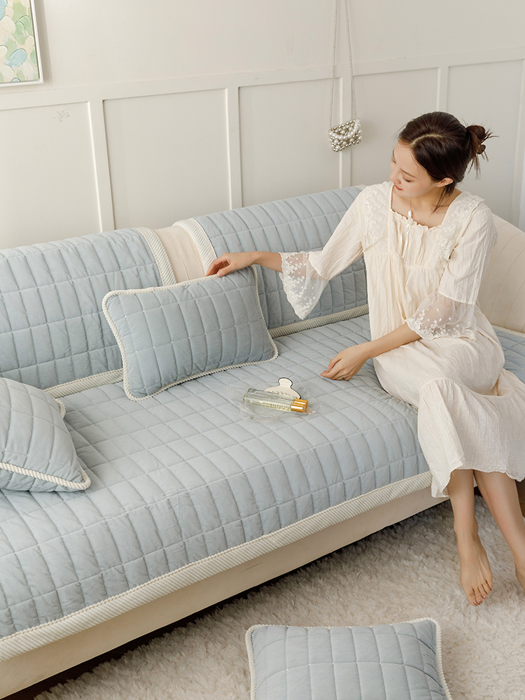 客廳沙發墊 冬季保暖 簡約現代 毛絨沙發罩四季沙發巾沙發套